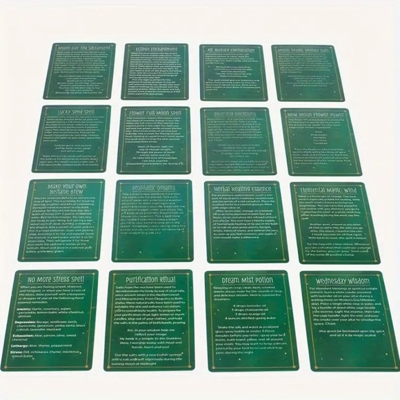 Practical Witch’s Spell Deck DELUXE BUNDLE! w Tarot Card NECKLACE, Pouch & MORE! - Picture 16 of 16